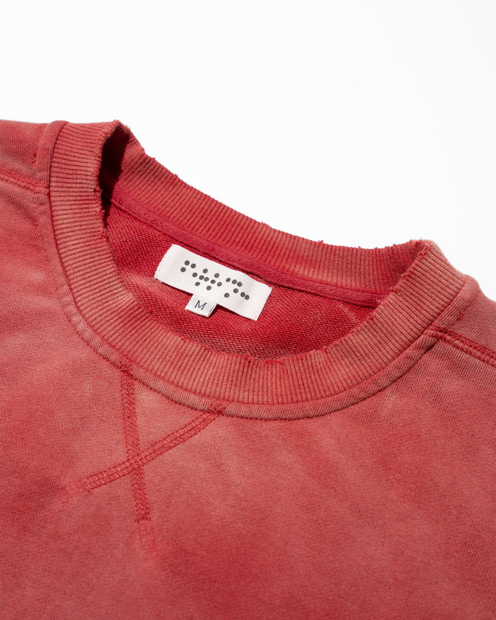 RED SUNFADED CREWNECK