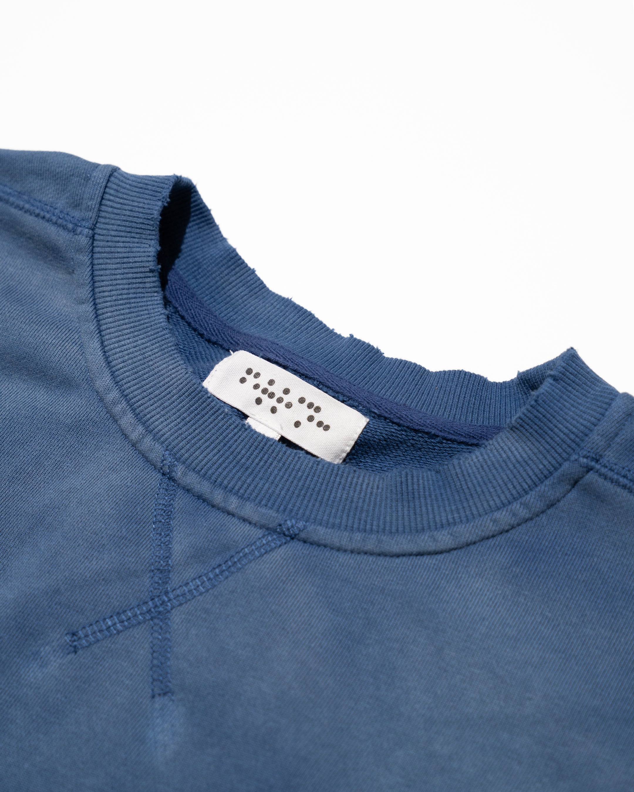 BLUE SUNFADED CREWNECK