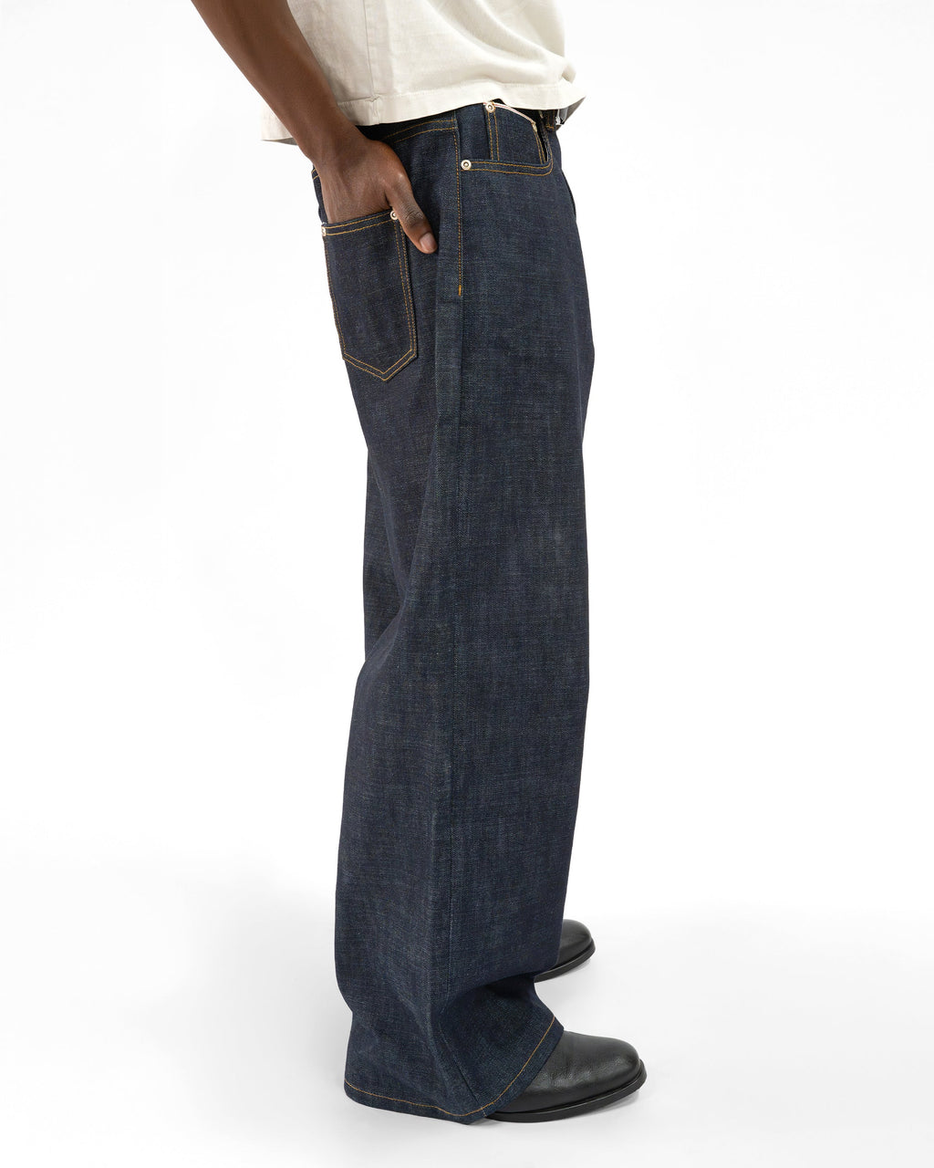 RAW INDIGO JAPANESE SELVEDGE LOOSE FIT JEANS
