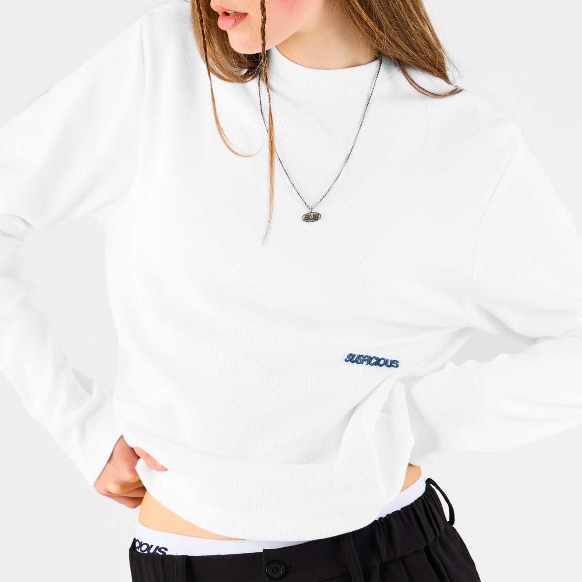 Boat / Essentials Rib Longsleeve - White