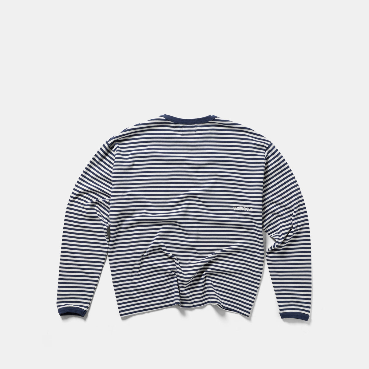 End Of Summer / Essentials Striped Ringer Longsleeve - Off-White & Nightfall