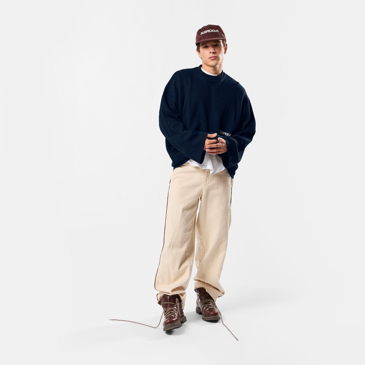 Basics / Essentials Waffle Longsleeve - Nightfall