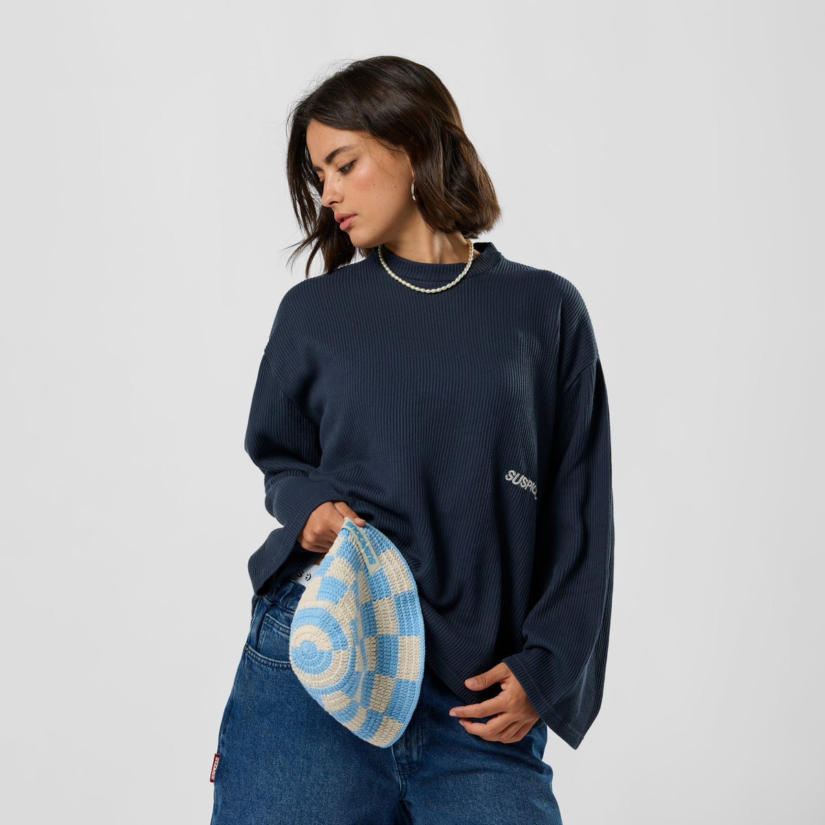 Basics / Essentials Waffle Longsleeve - Nightfall