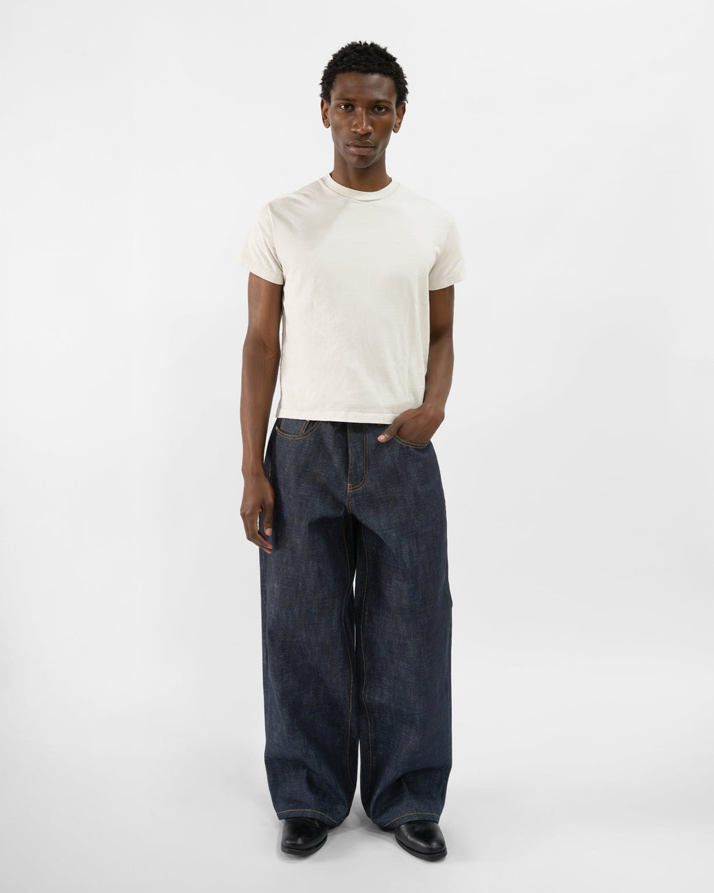 RAW INDIGO JAPANESE SELVEDGE LOOSE FIT JEANS