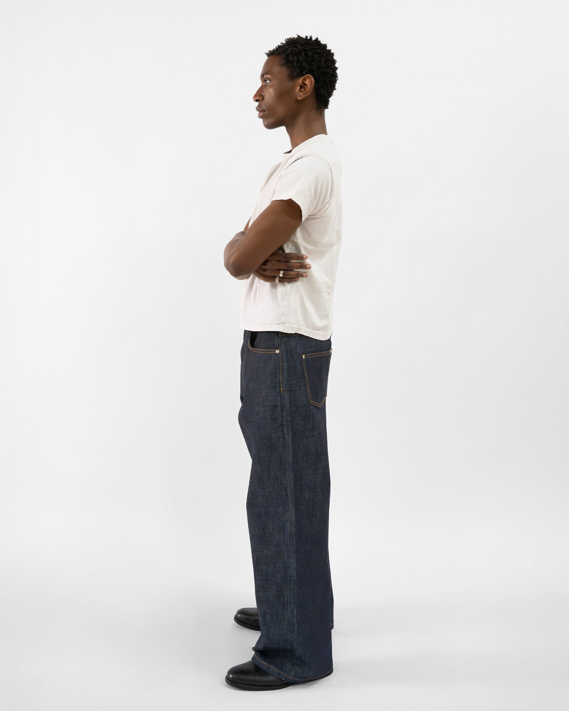 RAW INDIGO JAPANESE SELVEDGE LOOSE FIT JEANS