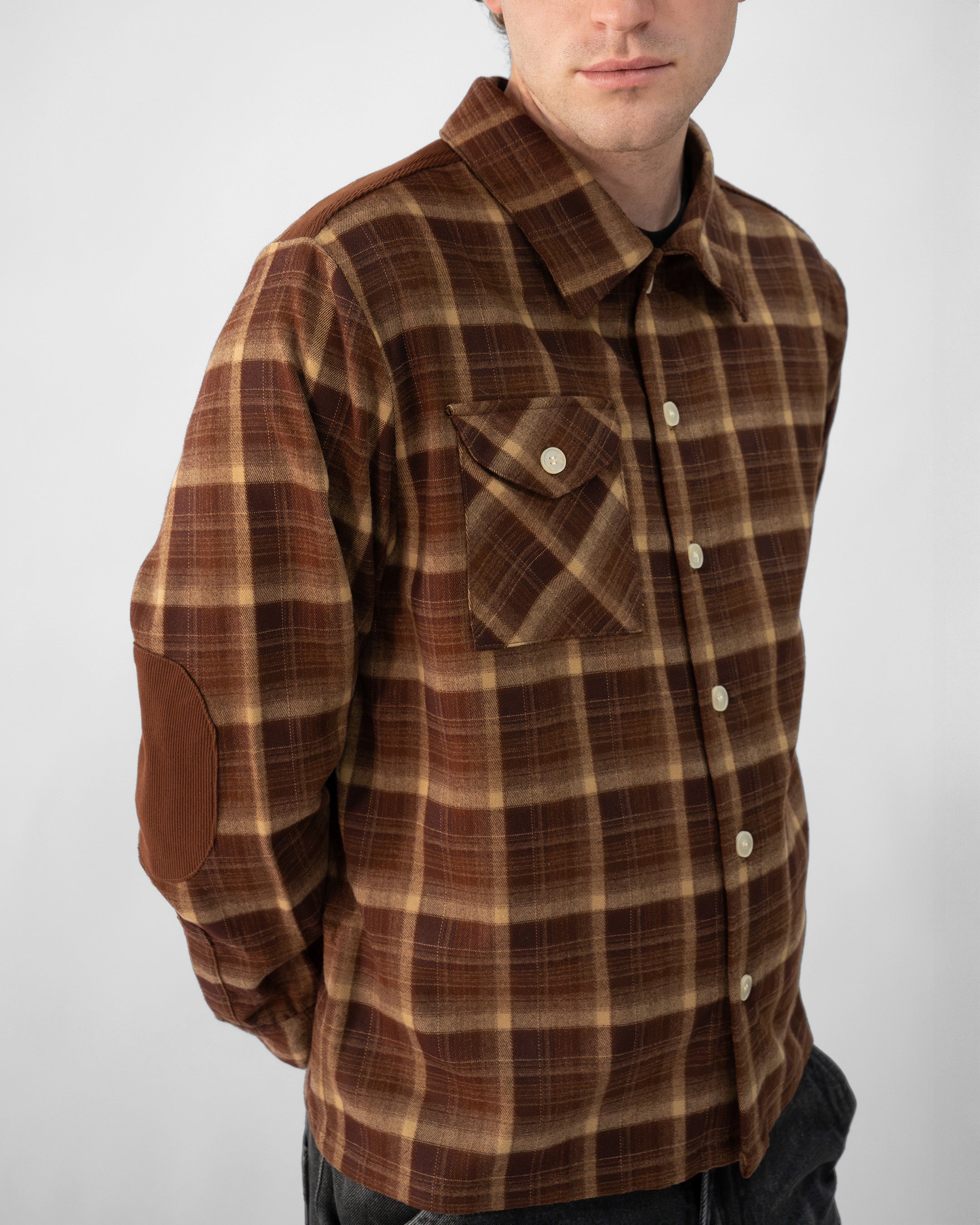 PATCH PLAID FLANNEL