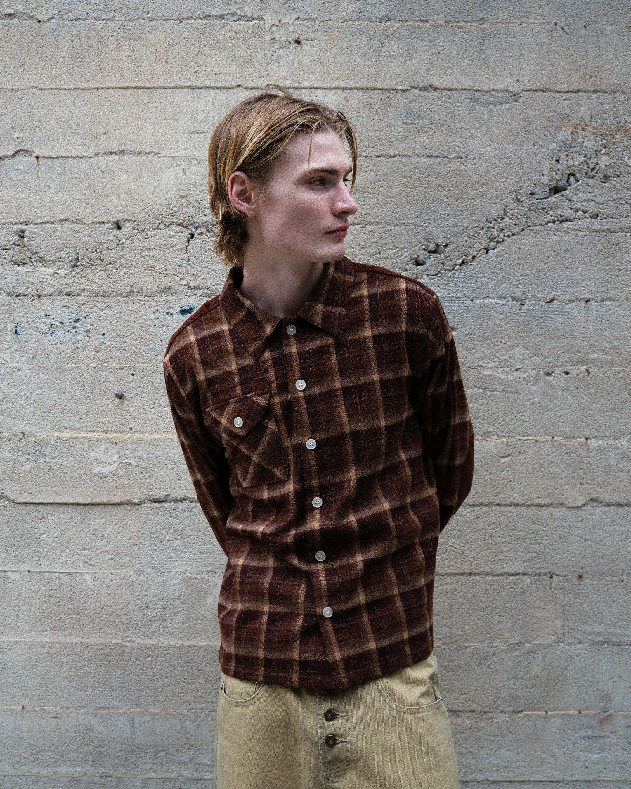 PATCH PLAID FLANNEL