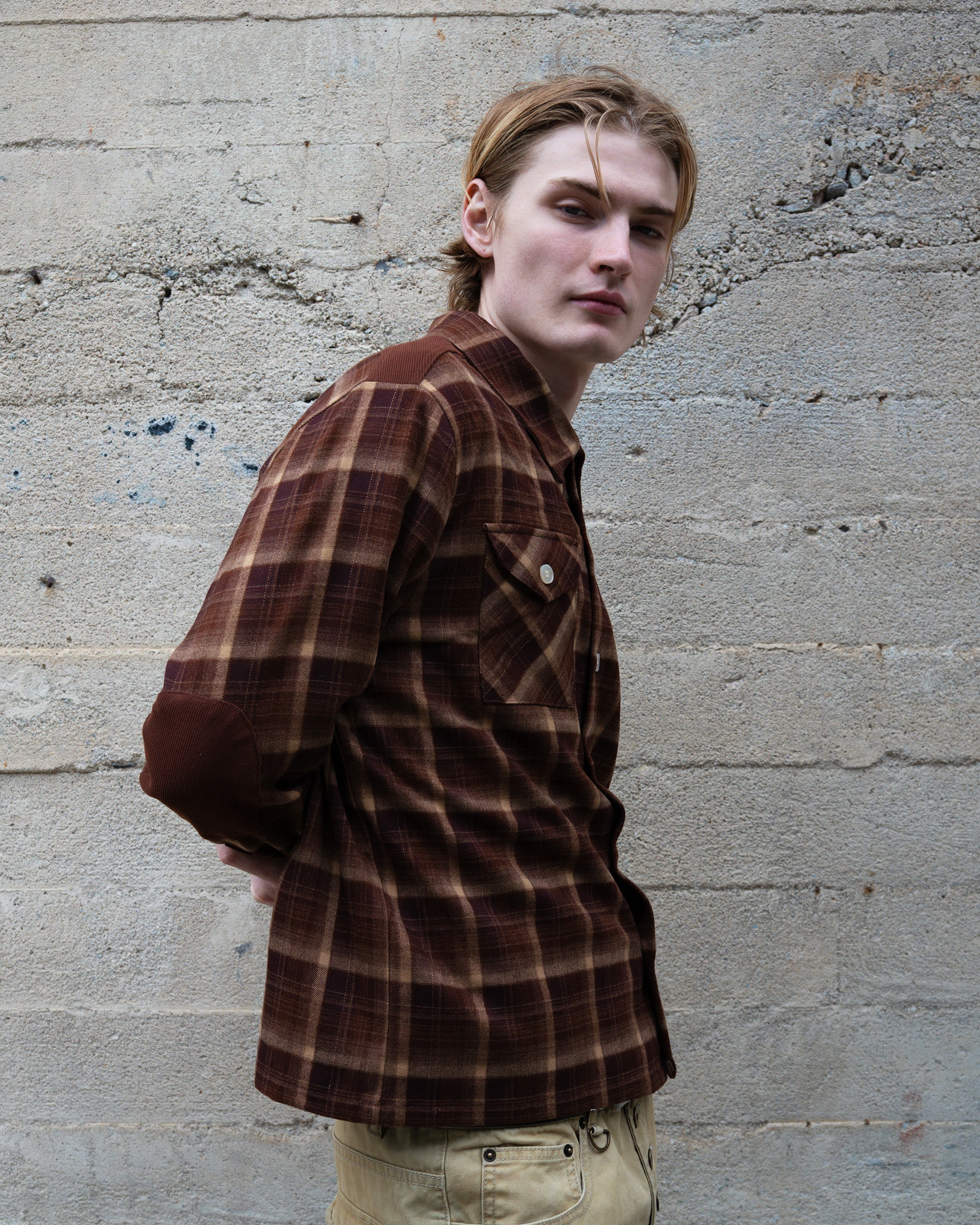 PATCH PLAID FLANNEL