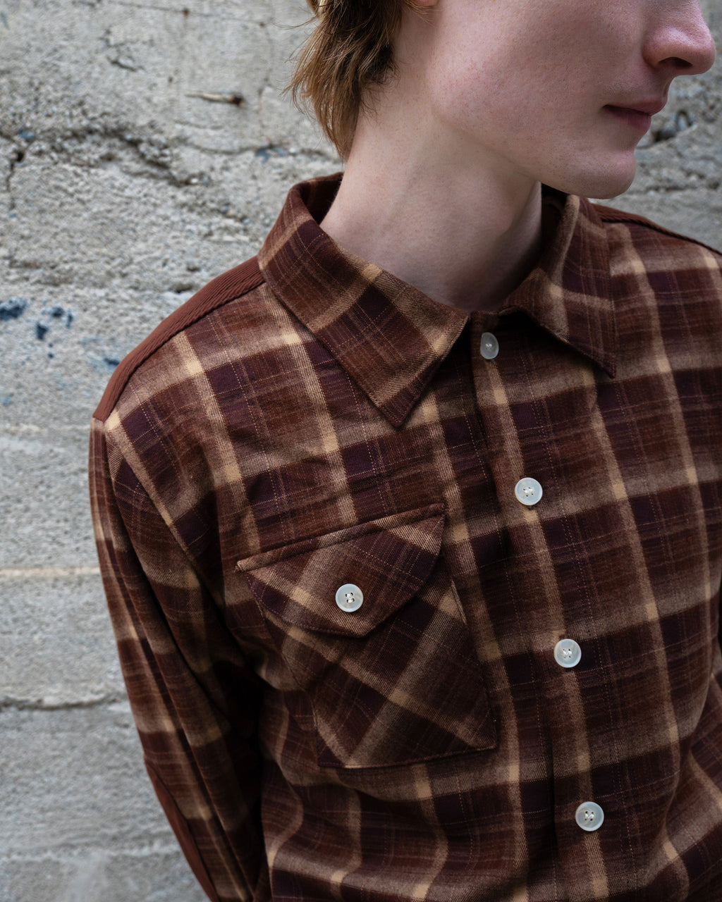 PATCH PLAID FLANNEL