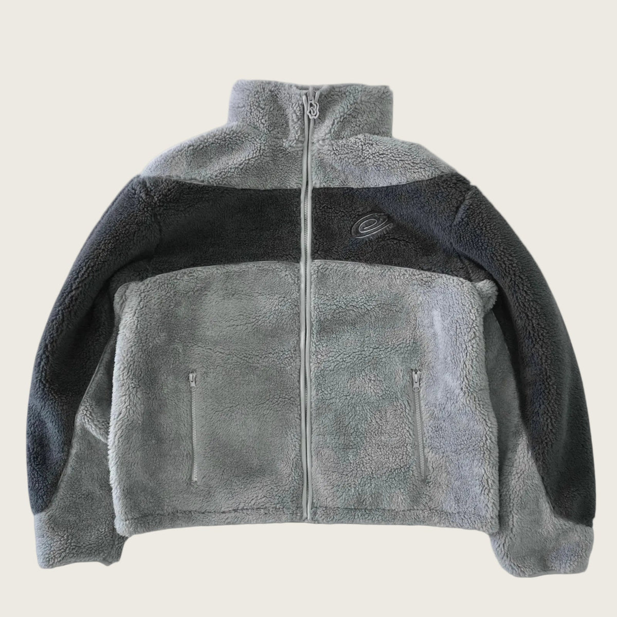 Space Grey Reversible Fleece