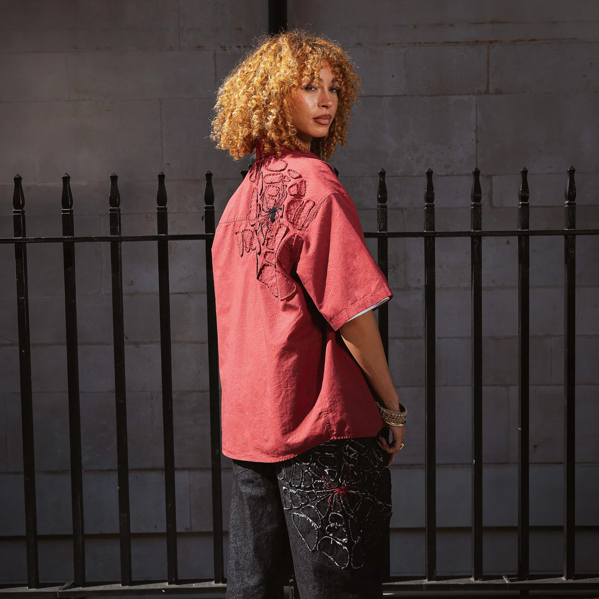 "spiderweb v2" Shirt plaid red