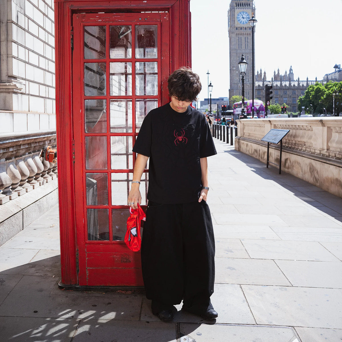 "spiderweb v2" T Shirt black