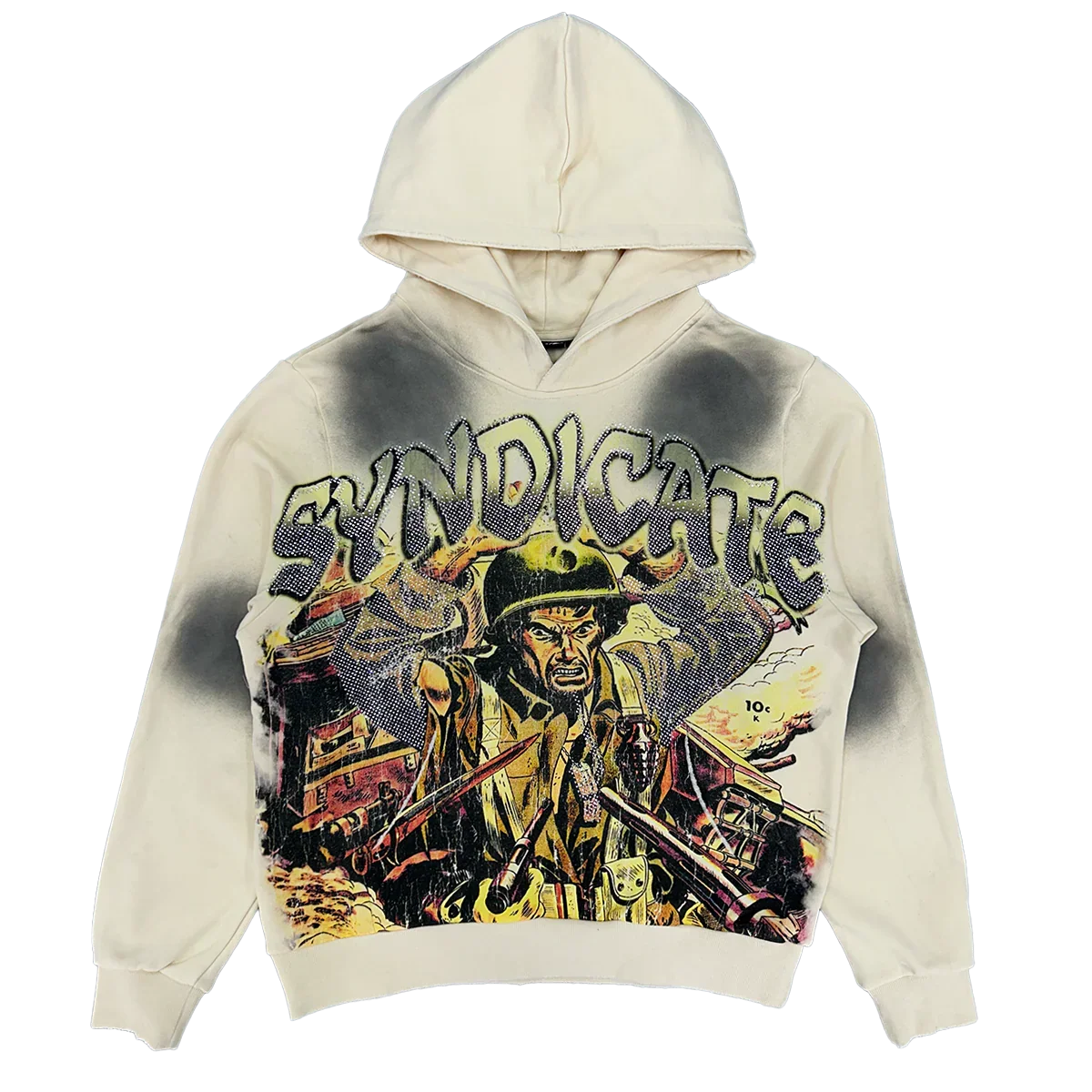 Syndicate Hoodie - War - Cream - SSH-1