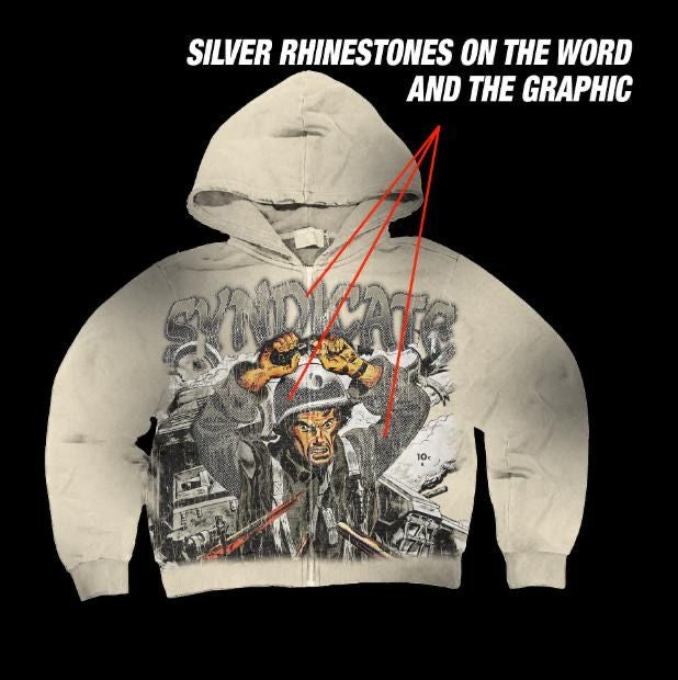 Syndicate Hoodie - War - Cream - SSH-1