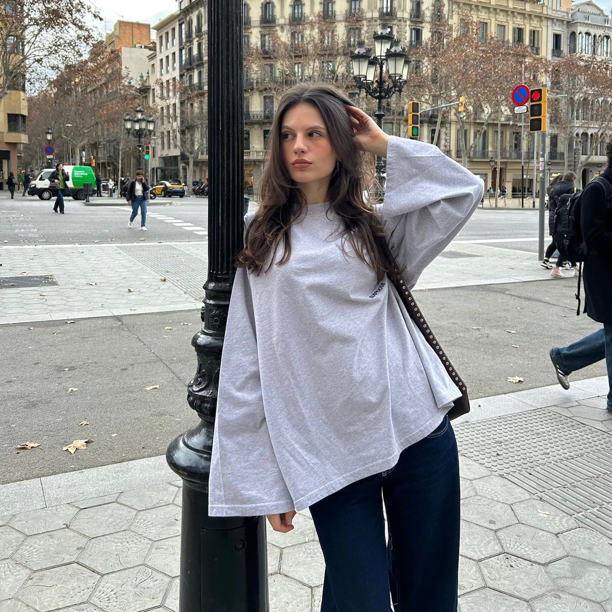 PL / The Essentials Longsleeve - Neutral Heather