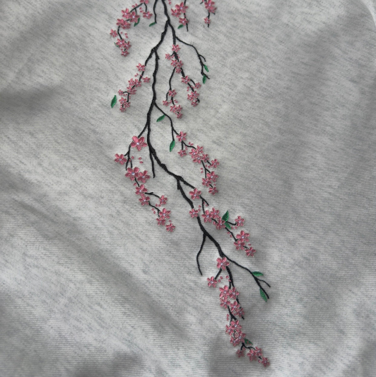 Sakura hoodie - White Marle