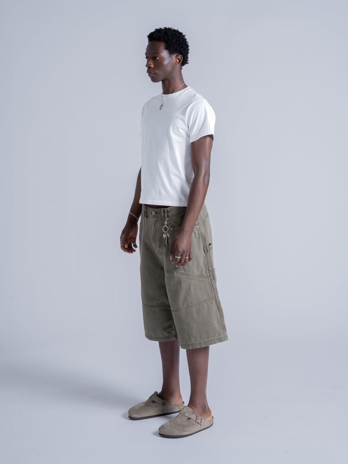 UTILITY PANEL SHORTS - ARMY GREEN