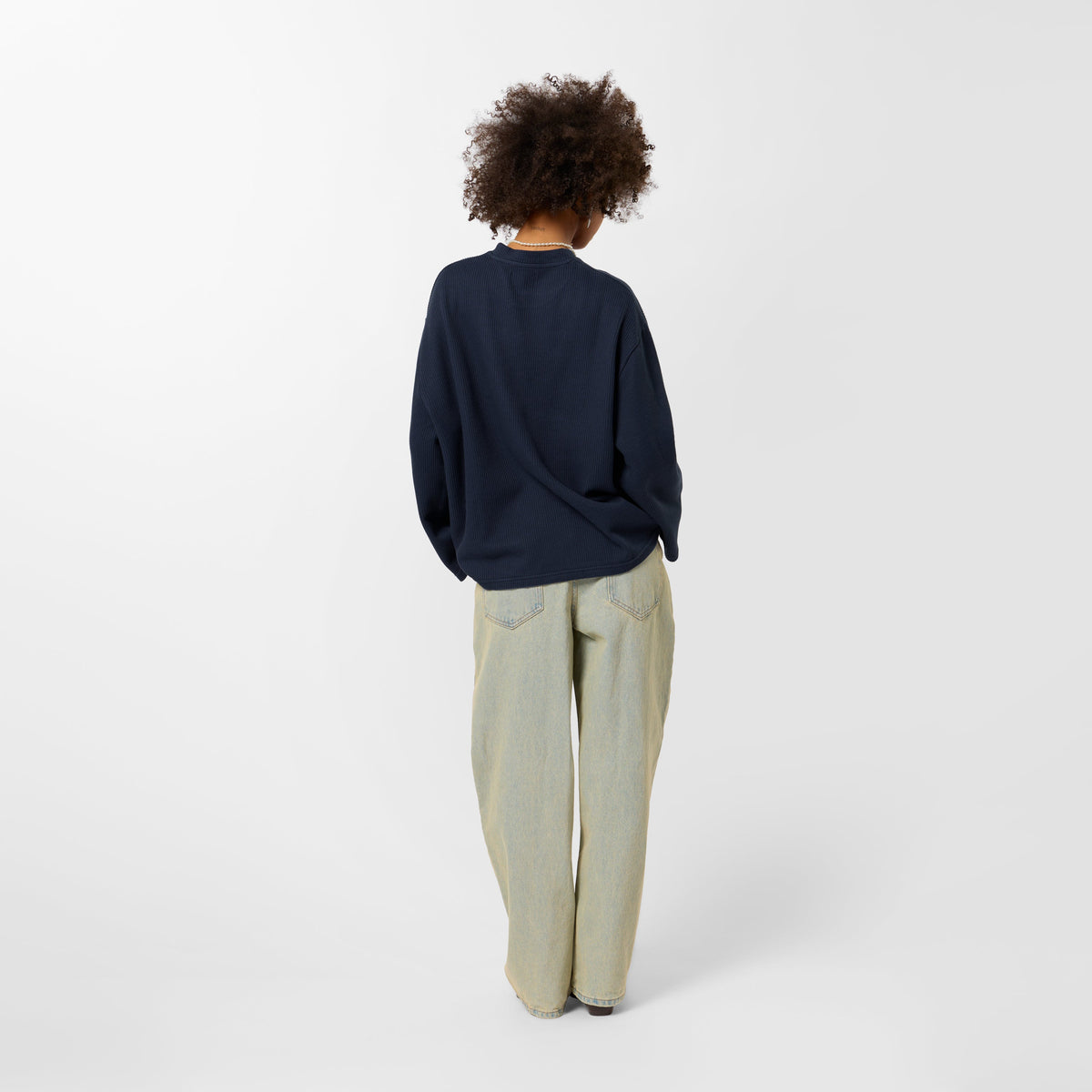 Bestsellers Variants / Offset Waffle Longsleeve - Nightfall