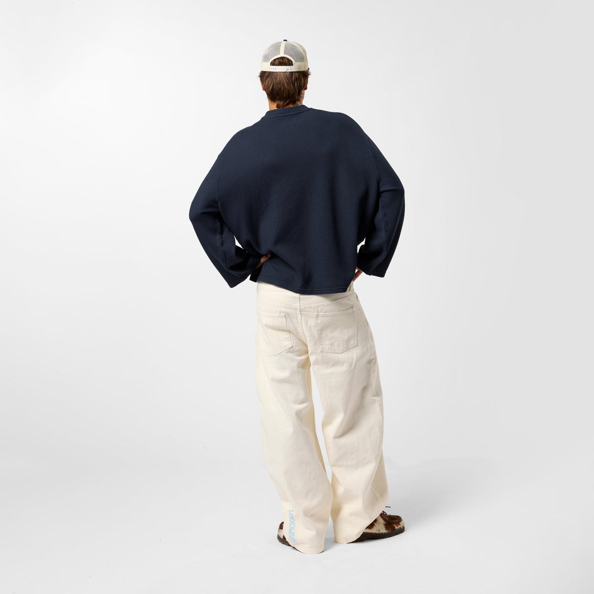 Bestsellers Variants / Offset Waffle Longsleeve - Nightfall