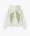 HOODIE ANGEL GLITTER GOLD