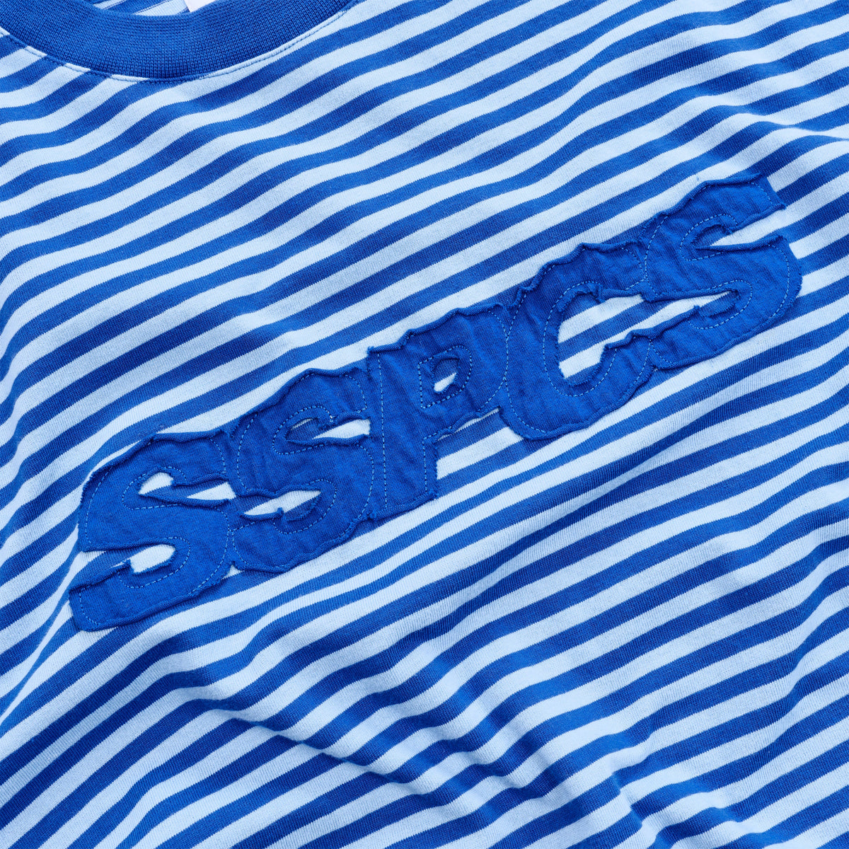 Summer Stripes / SSPCS Applique Striped Longsleeve - Blue