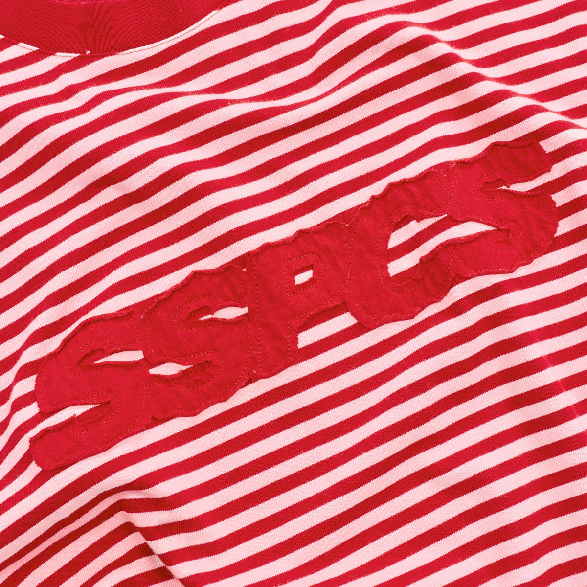 Summer Stripes / SSPCS Applique Striped Longsleeve - Red
