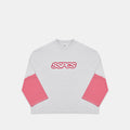 Summer Stripes / SSPCS Striped Layered Longsleeve - Ash & Red