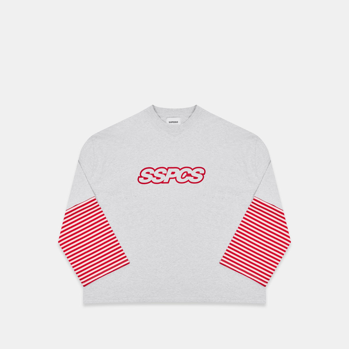 Summer Stripes / SSPCS Striped Layered Longsleeve - Ash & Red