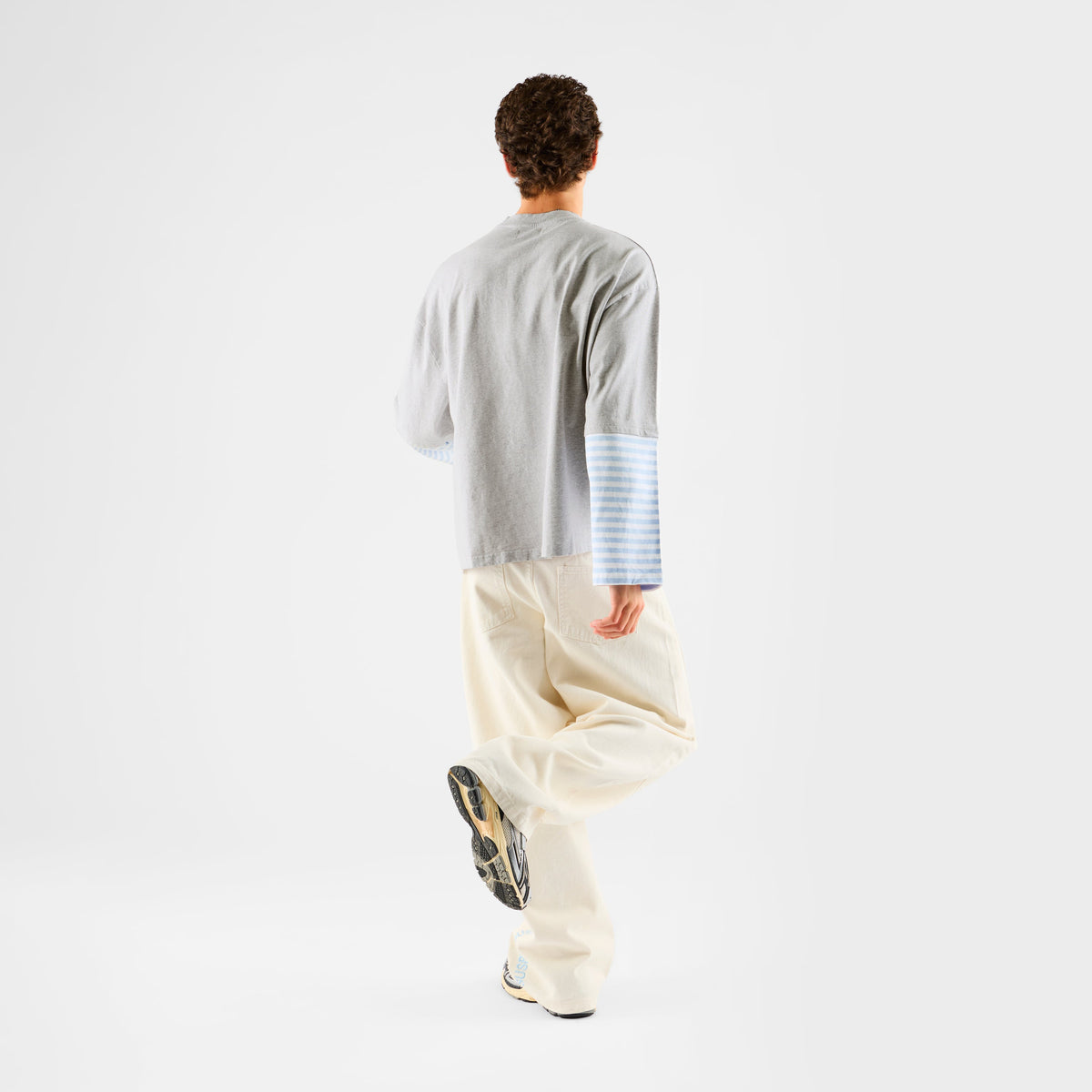 Summer Stripes / SSPCS Striped Layered Longsleeve - Celestial Blue