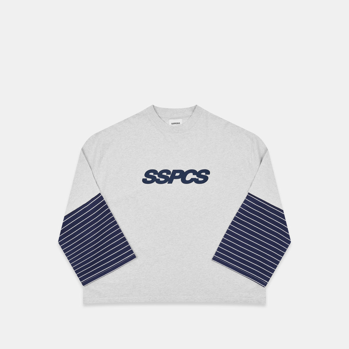 Summer Stripes / SSPCS Striped Layered Longsleeve - Grey