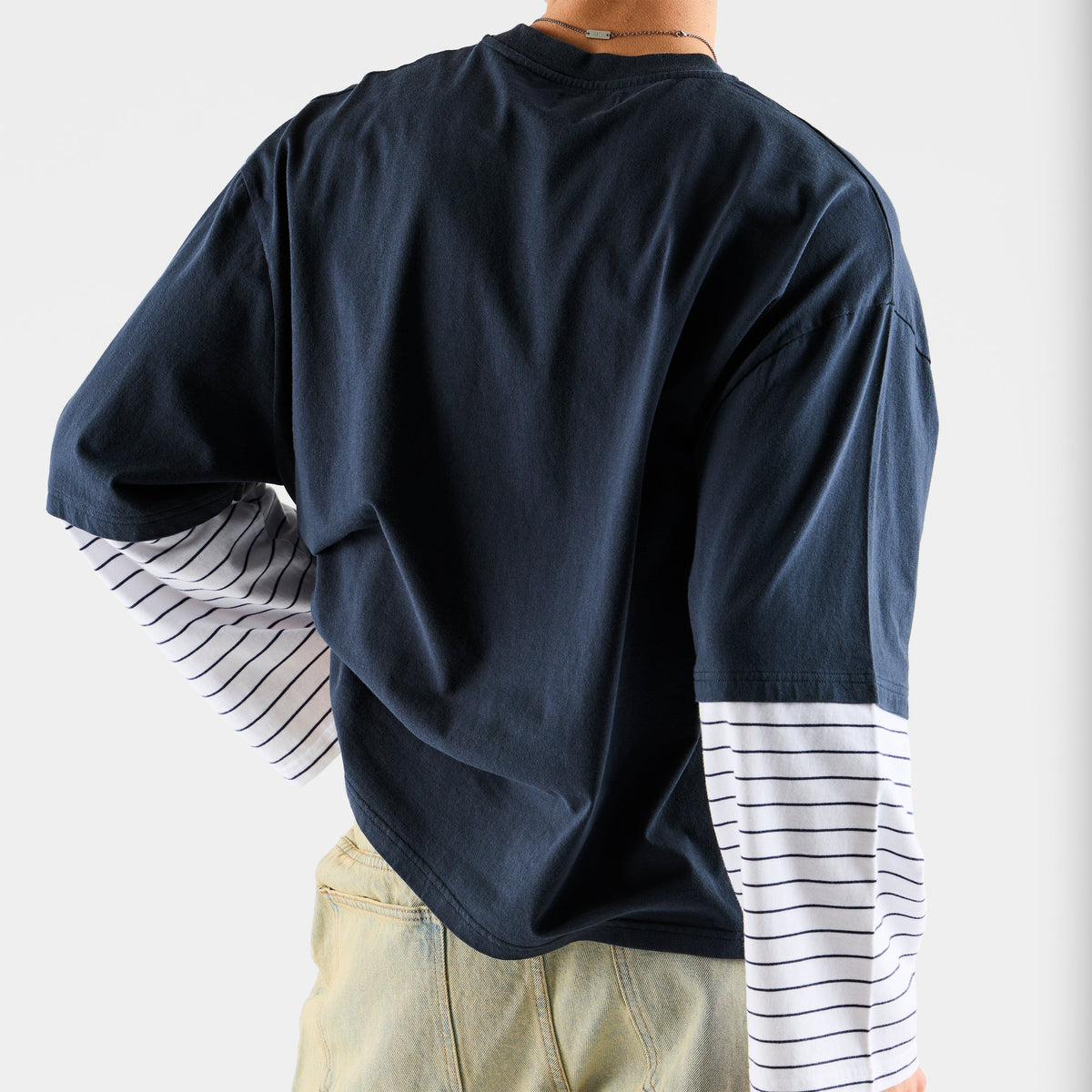 Summer Stripes / SSPCS Striped Layered Longsleeve - Nightfall