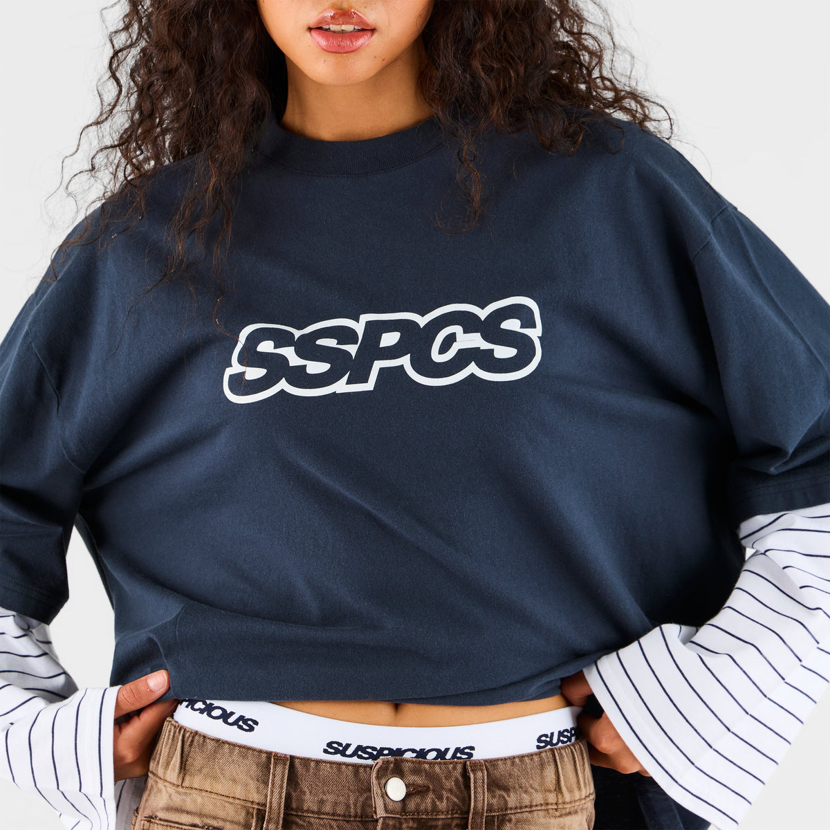 Summer Stripes / SSPCS Striped Layered Longsleeve - Nightfall