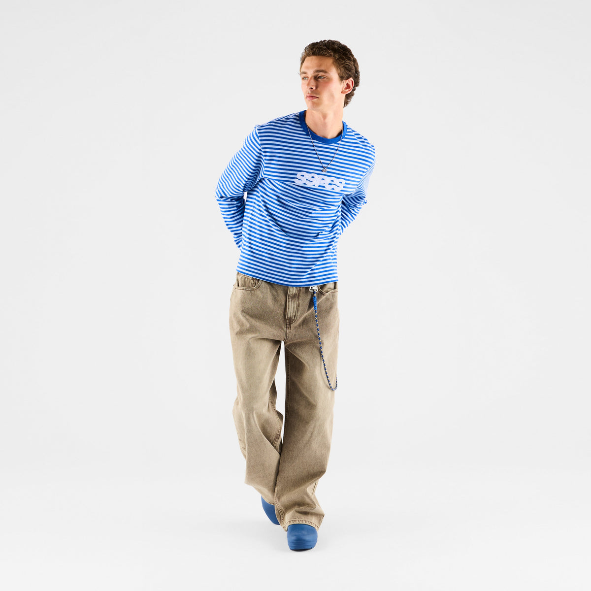 Summer Stripes / SSPCS Striped Ringer Longsleeve - Blue