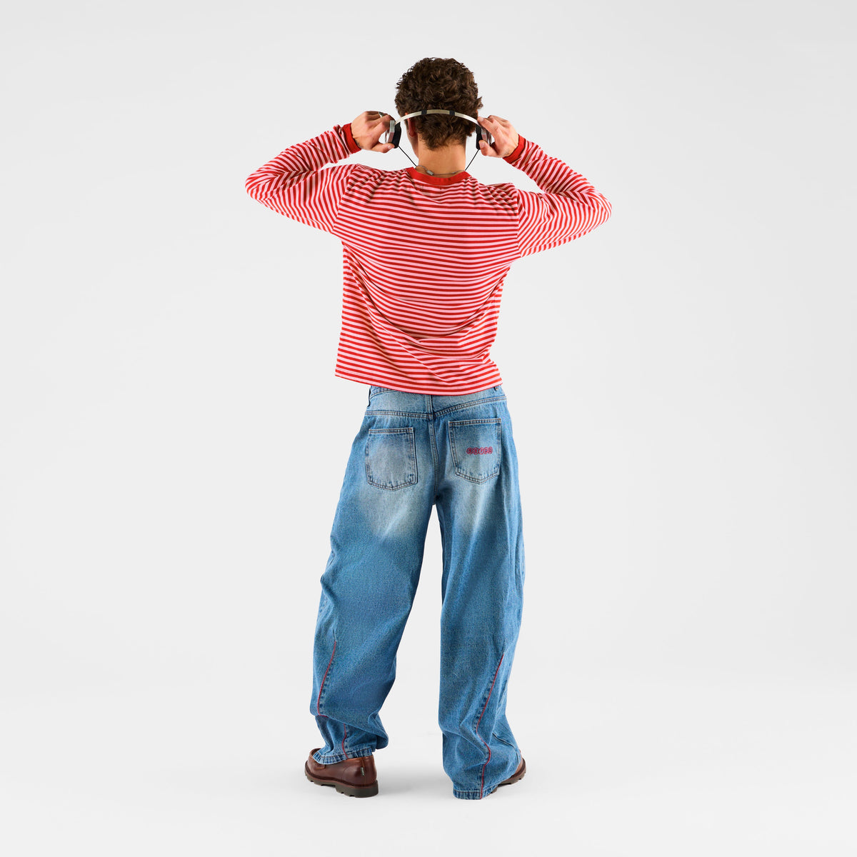 Summer Stripes / SSPCS Striped Ringer Longsleeve - Red