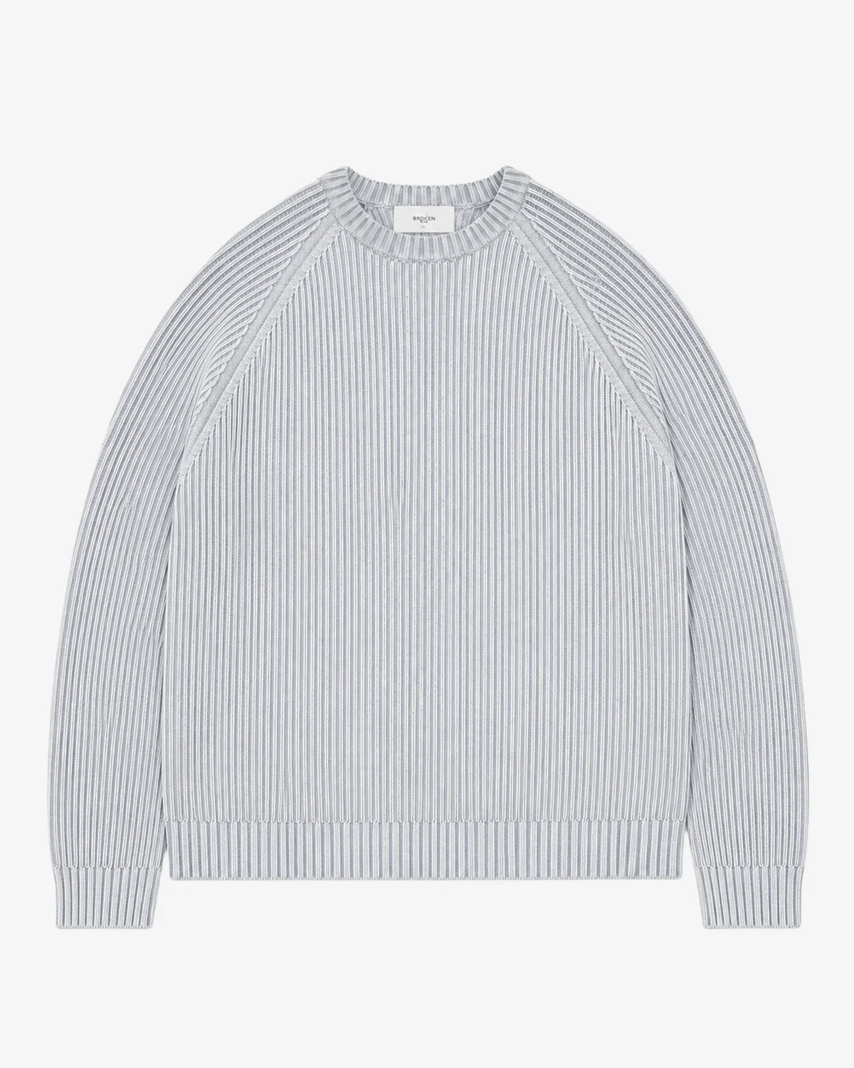 TWO-TONE KNIT GREY