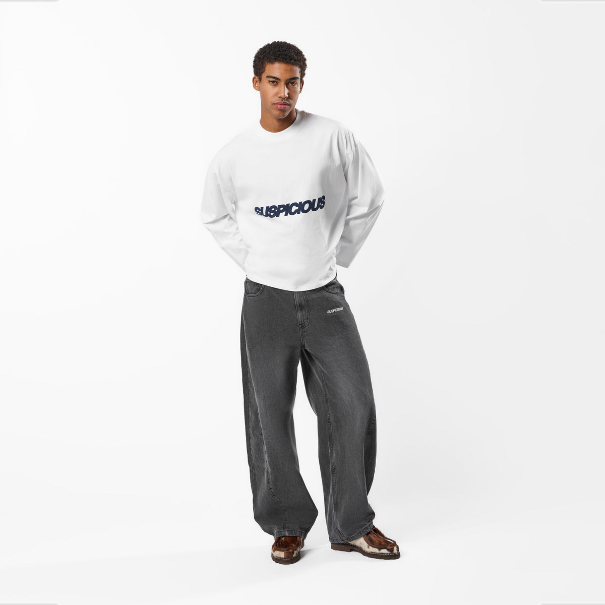 PL / Slanted Longsleeve - White