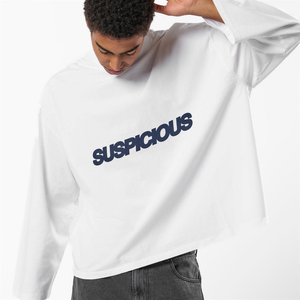PL / Slanted Longsleeve - White