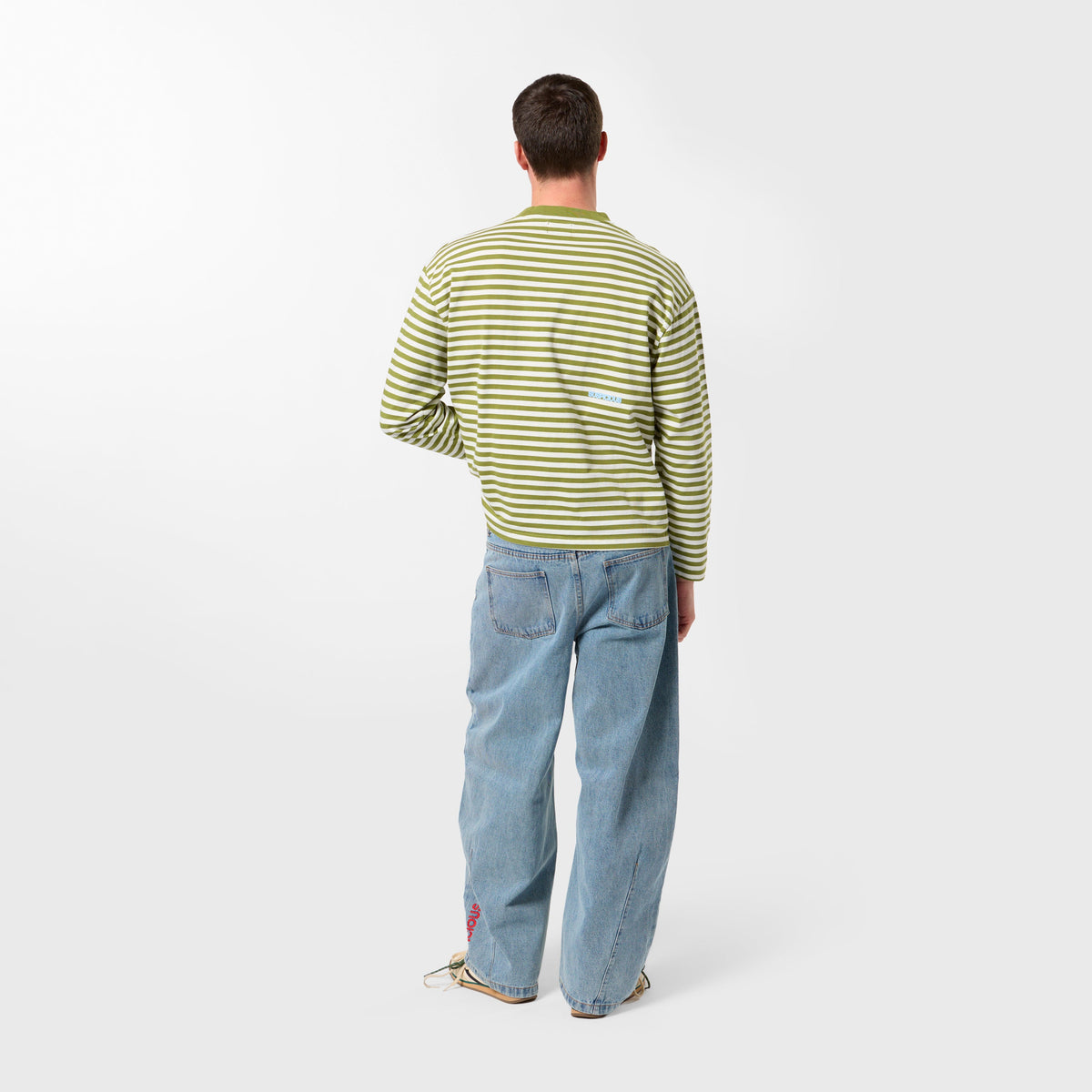 Bestsellers Variants / Solid Striped Longsleeve - Deep Moss