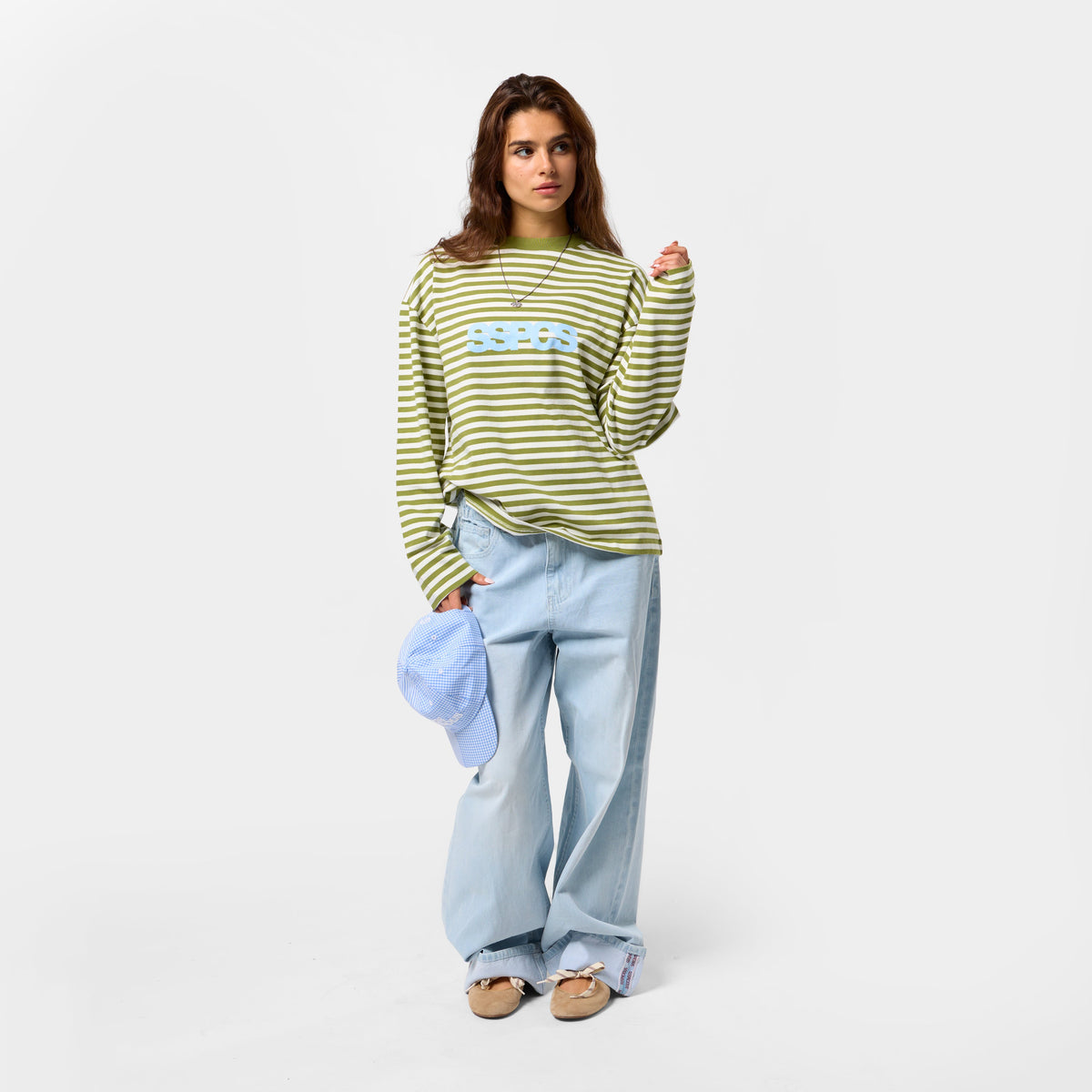 Bestsellers Variants / Solid Striped Longsleeve - Deep Moss
