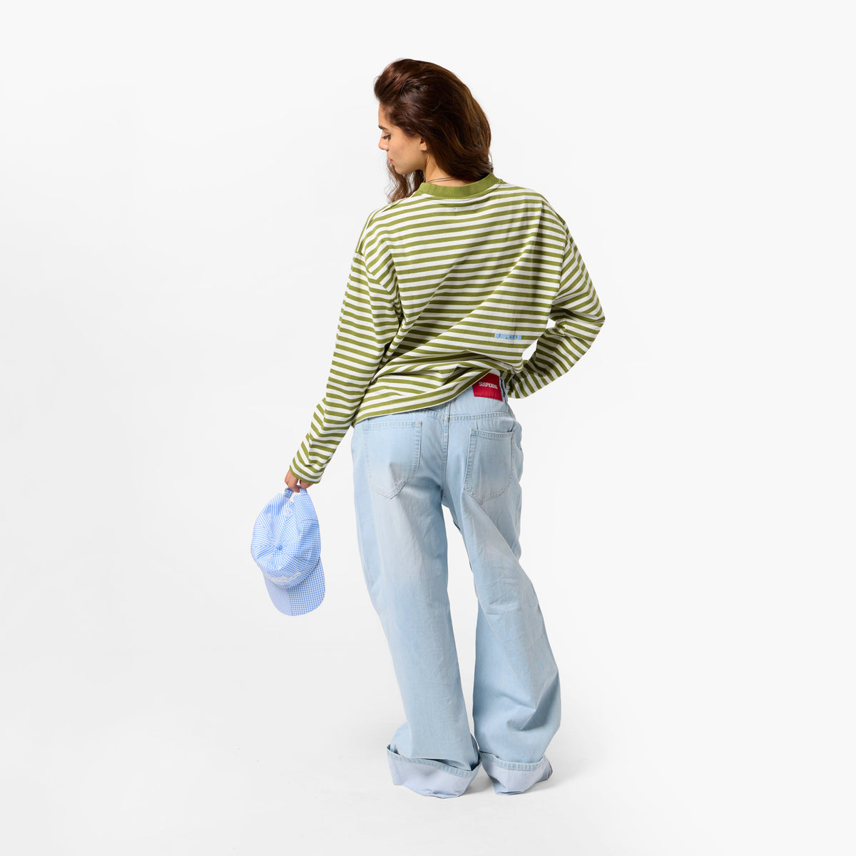 Bestsellers Variants / Solid Striped Longsleeve - Deep Moss