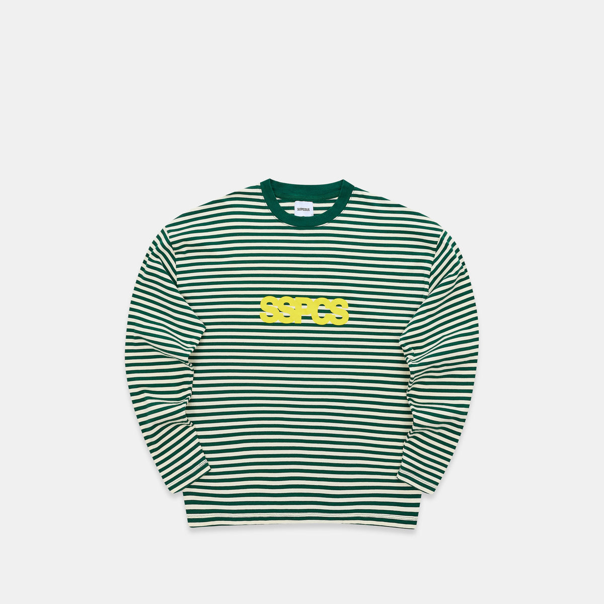 PL / Solid Striped Longsleeve - Green Yellow