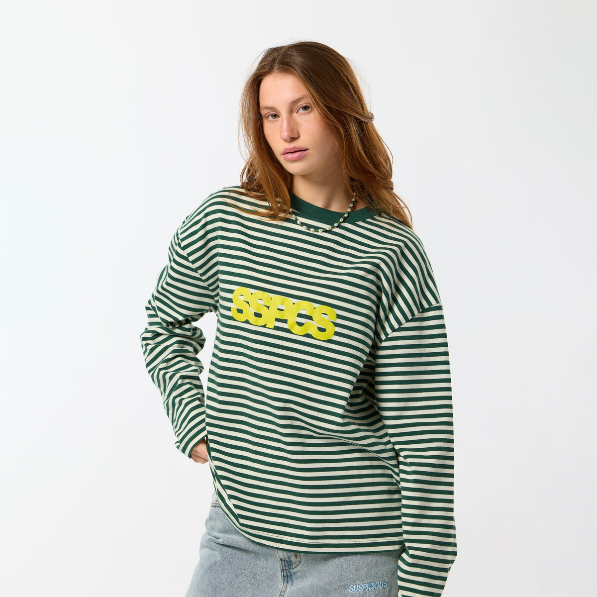 PL / Solid Striped Longsleeve - Green Yellow