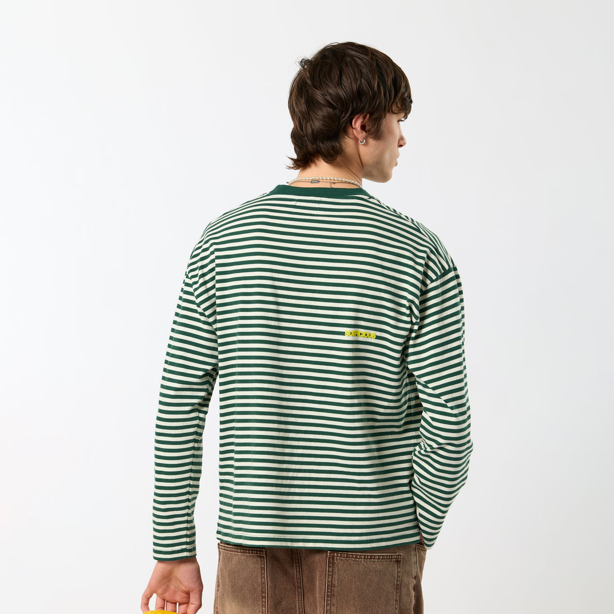 PL / Solid Striped Longsleeve - Green Yellow