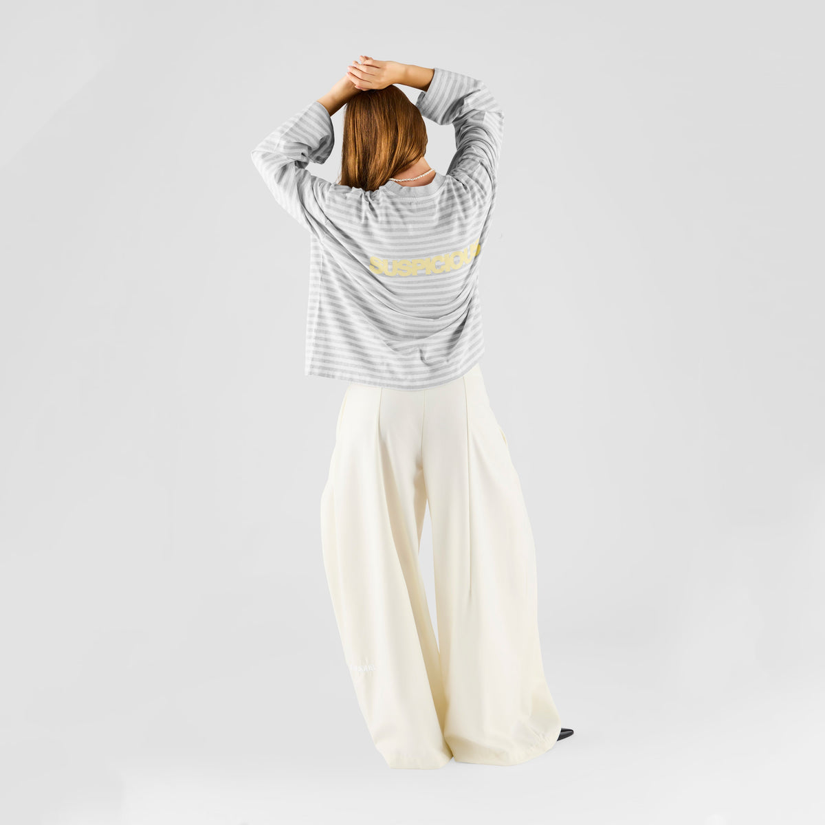 Summer Breeze / Solid Striped Longsleeve - Heather & Natural