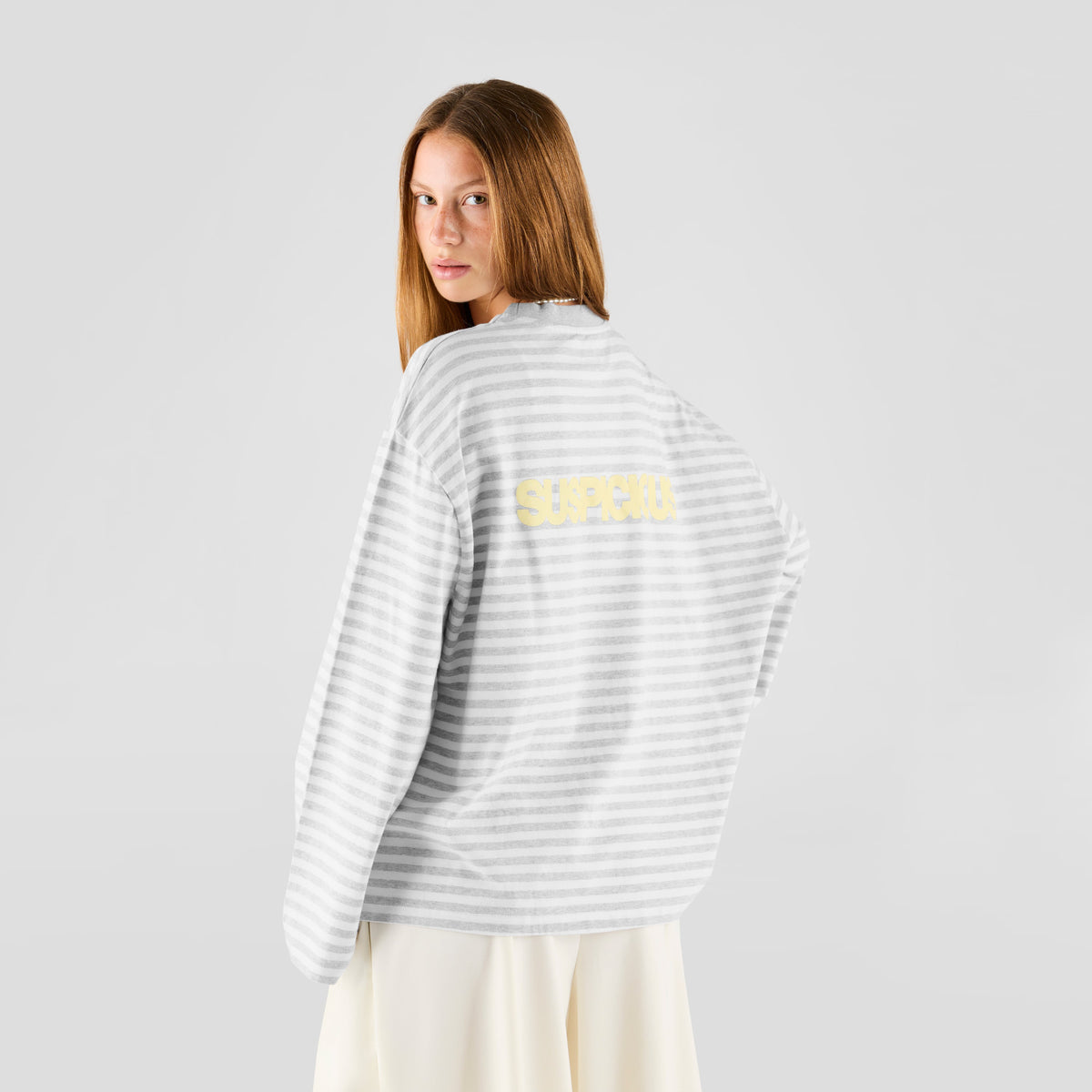 Summer Breeze / Solid Striped Longsleeve - Heather & Natural