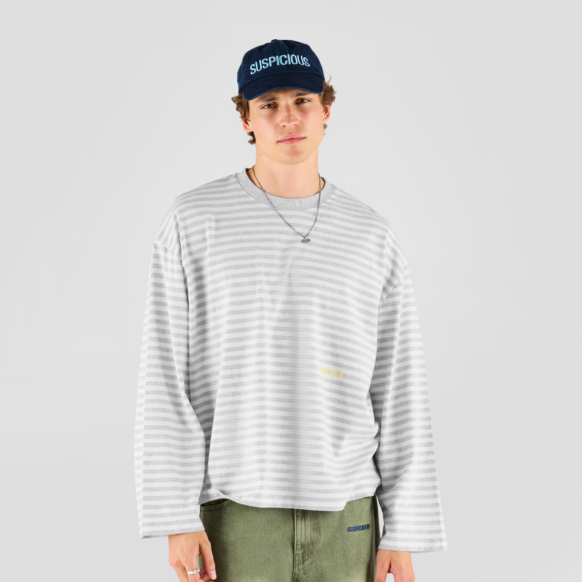 Summer Breeze / Solid Striped Longsleeve - Heather & Natural
