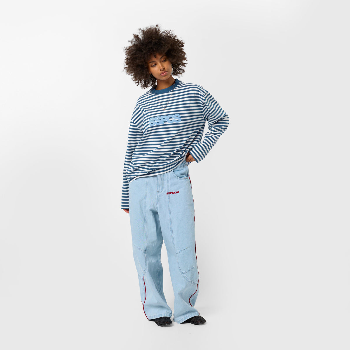 Bestsellers Variants / Solid Striped Longsleeve - Nightfall
