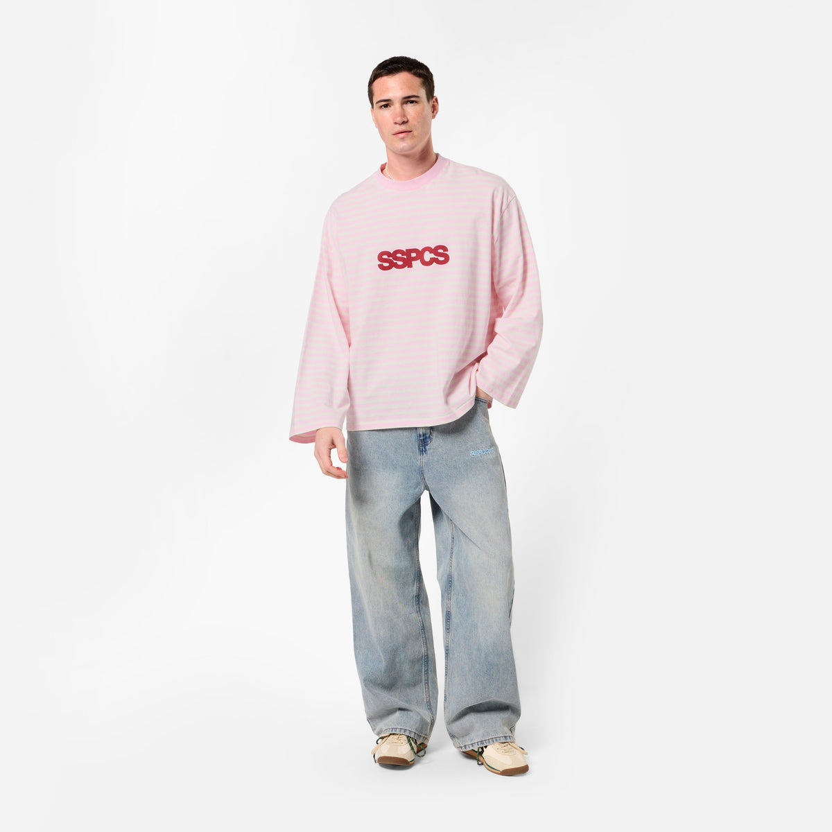 Bestsellers Variants / Solid Striped Longsleeve - Pink