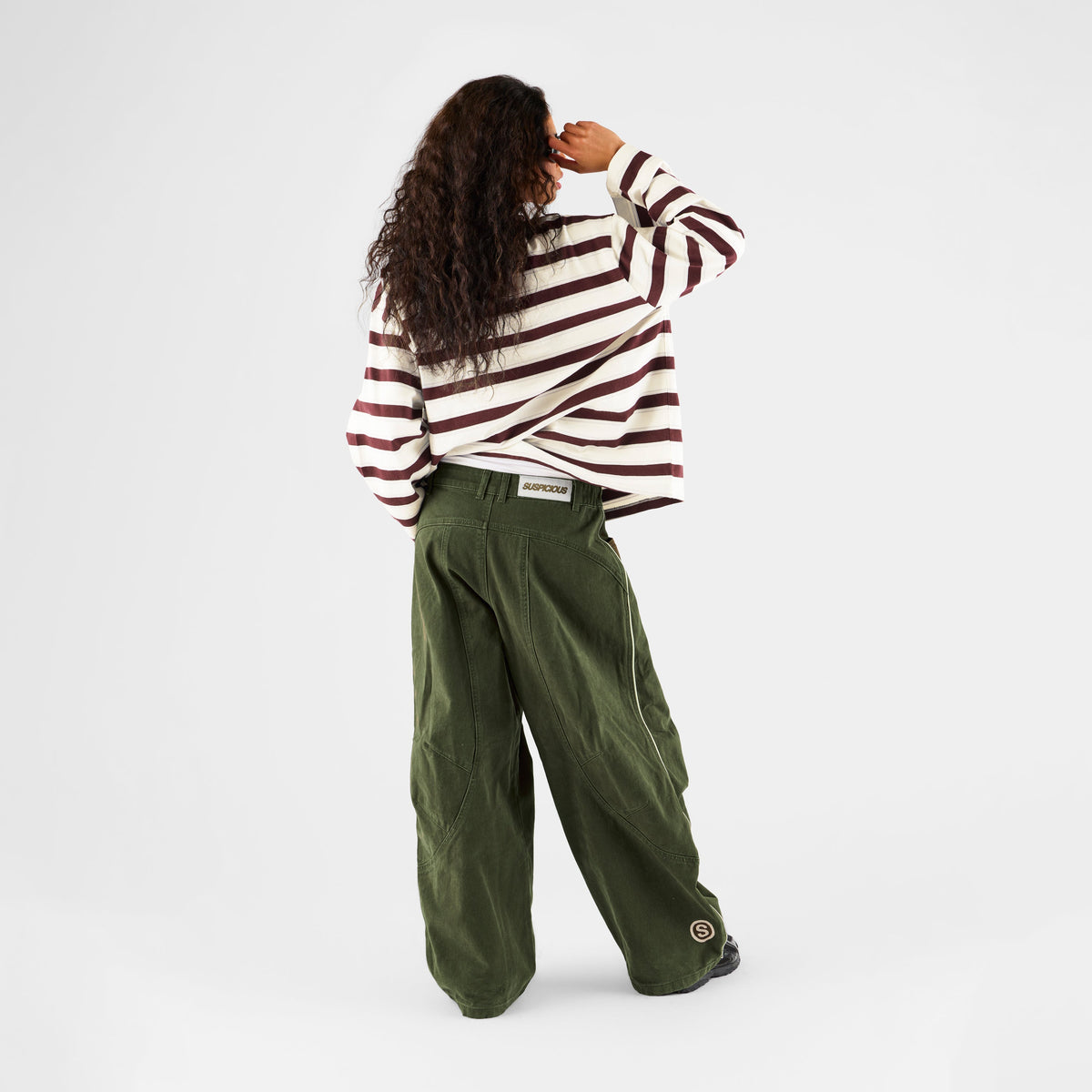 Winter1 / Striped Longsleeve - Natural & Red