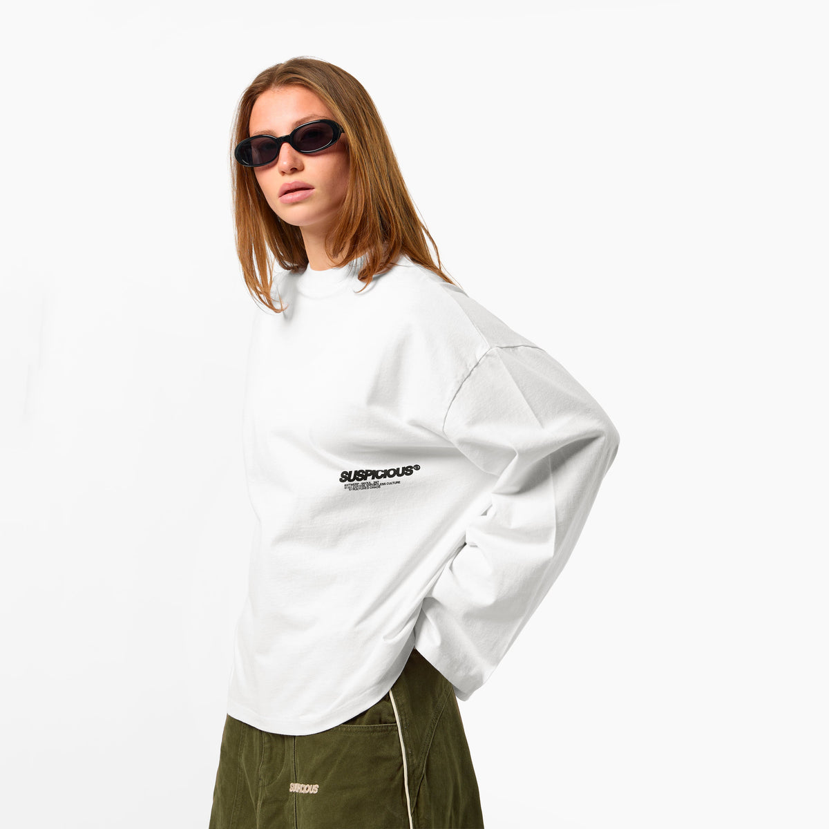 +351 Cotton / Structured Chaos Longsleeve - White